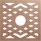Ekena Millwork Chevron Wood Fretwork Pierced Ceiling Medallion, Wood (Paint Grade), 20"OD x 5 1/8"ID x 3/8"T CMWP20X20X0375CHMF - alternate 1